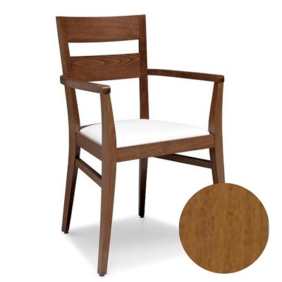 Jídelní židle s područkou K6 světle hnědá